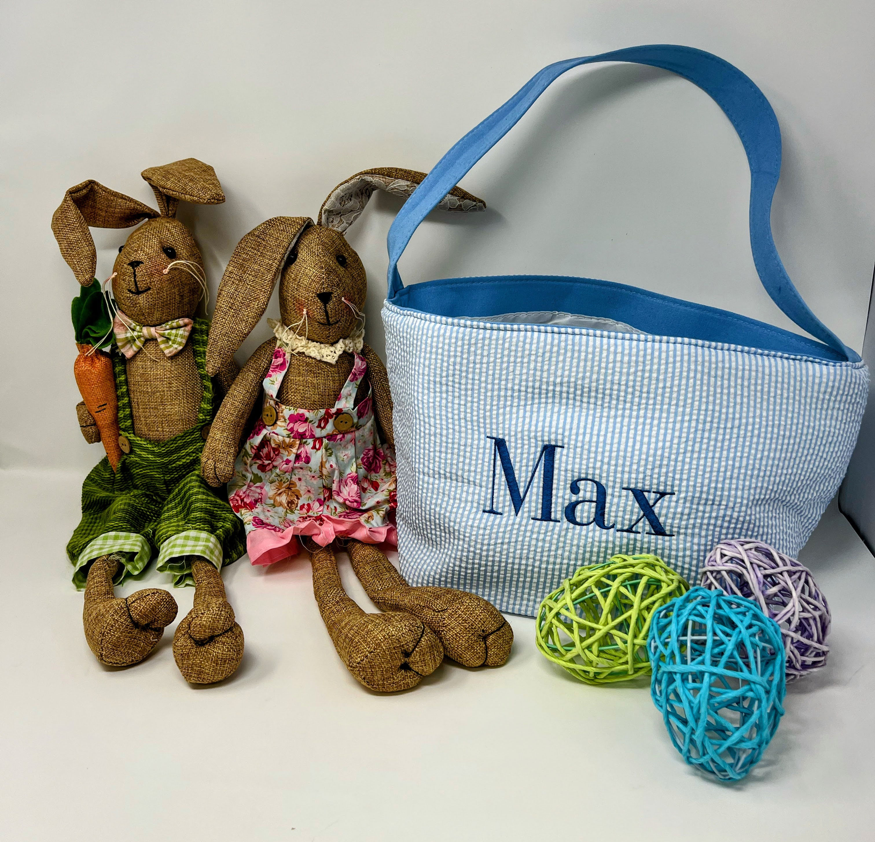 Monogrammed Easter Basket