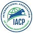 IACP logo with text and a dog silhouette, International Association of Canine Professionals.
