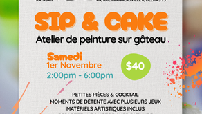 🧁 Sip & Cake : l’atelier où tu peins, tu dégustes et tu t’amuses