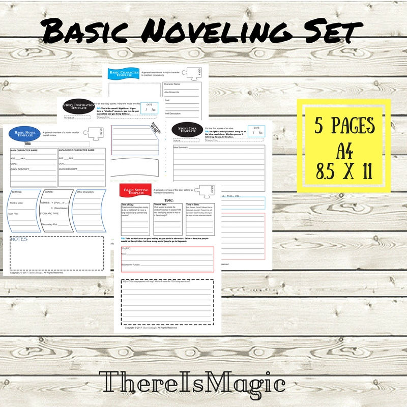 Basic Noveling Set. ThereIsMagic. Novel Writer Aide.