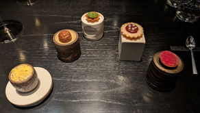 a selection of 'snack' at Azafran in Mendoza - each providing a taste of an area of Argentina