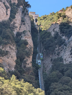 the funicular at Montserrat