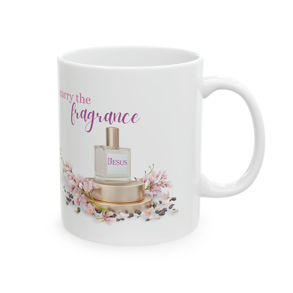 Carry the Fragrance - White Ceramic Mug