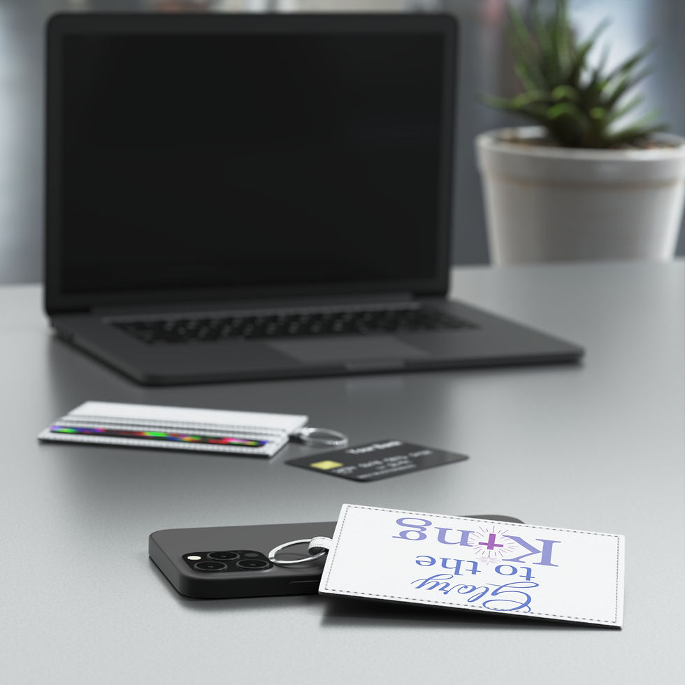 Thumbnail: Glory to the King - Card Holder and Keyring