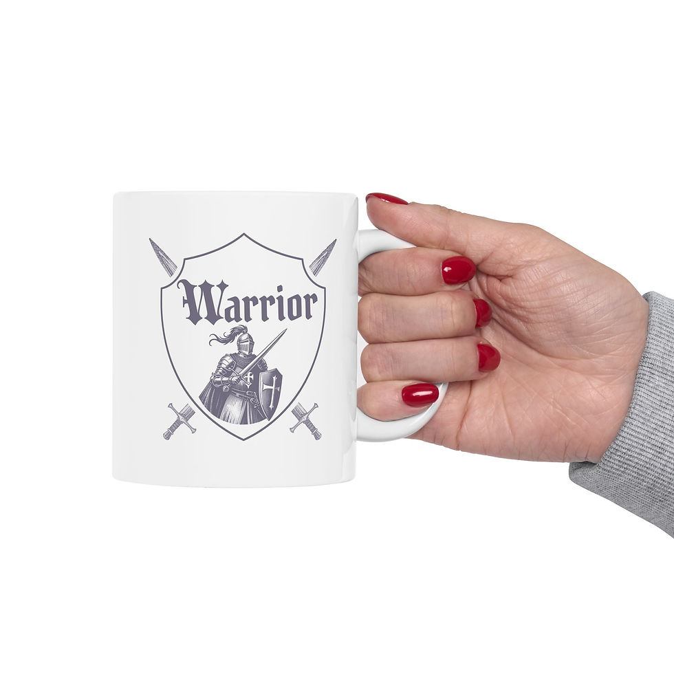 Thumbnail: Warrior - White Ceramic Mug
