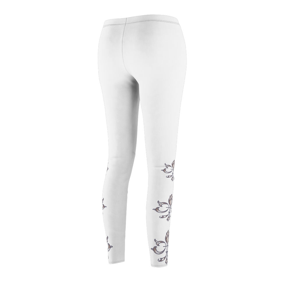 Thumbnail: Fleur-di-lis White Women's Leggings