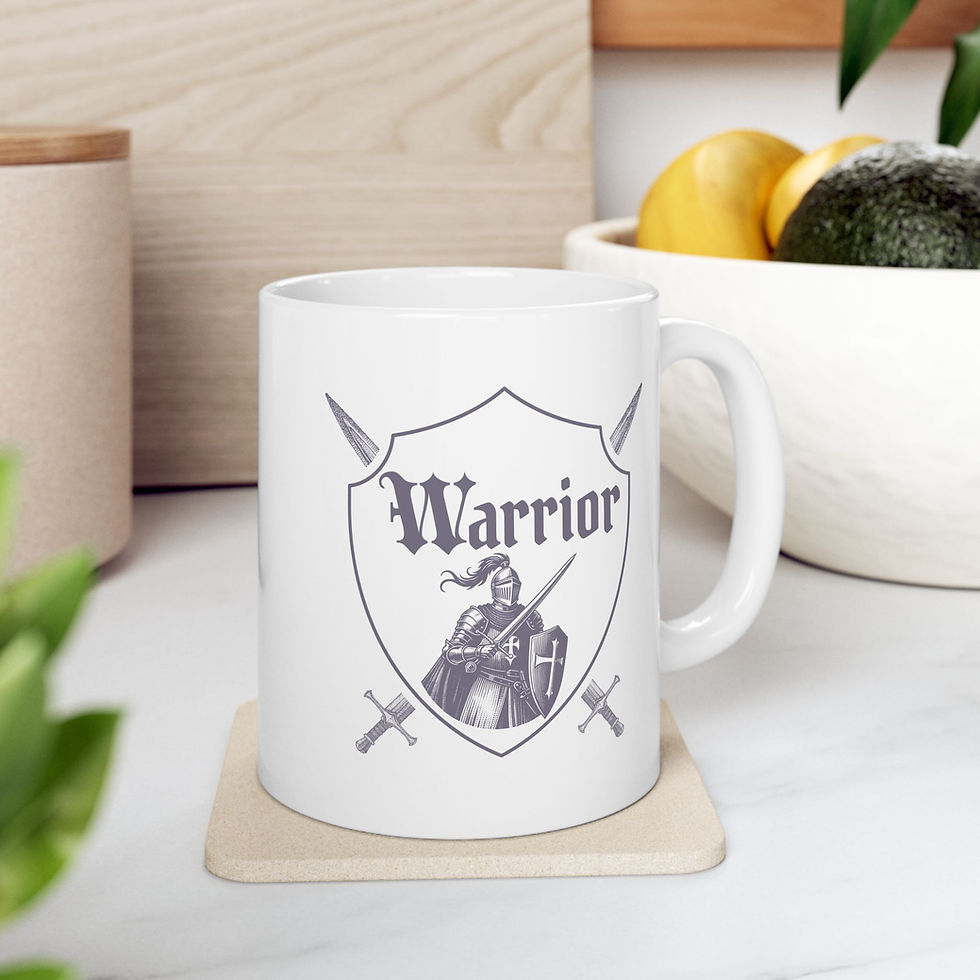 Thumbnail: Warrior - White Ceramic Mug