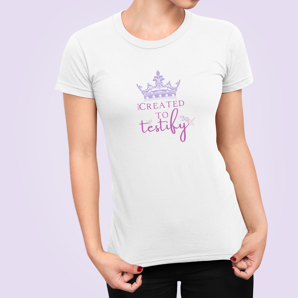 Thumbnail: Created to Testify- Women's Softstyle Tee