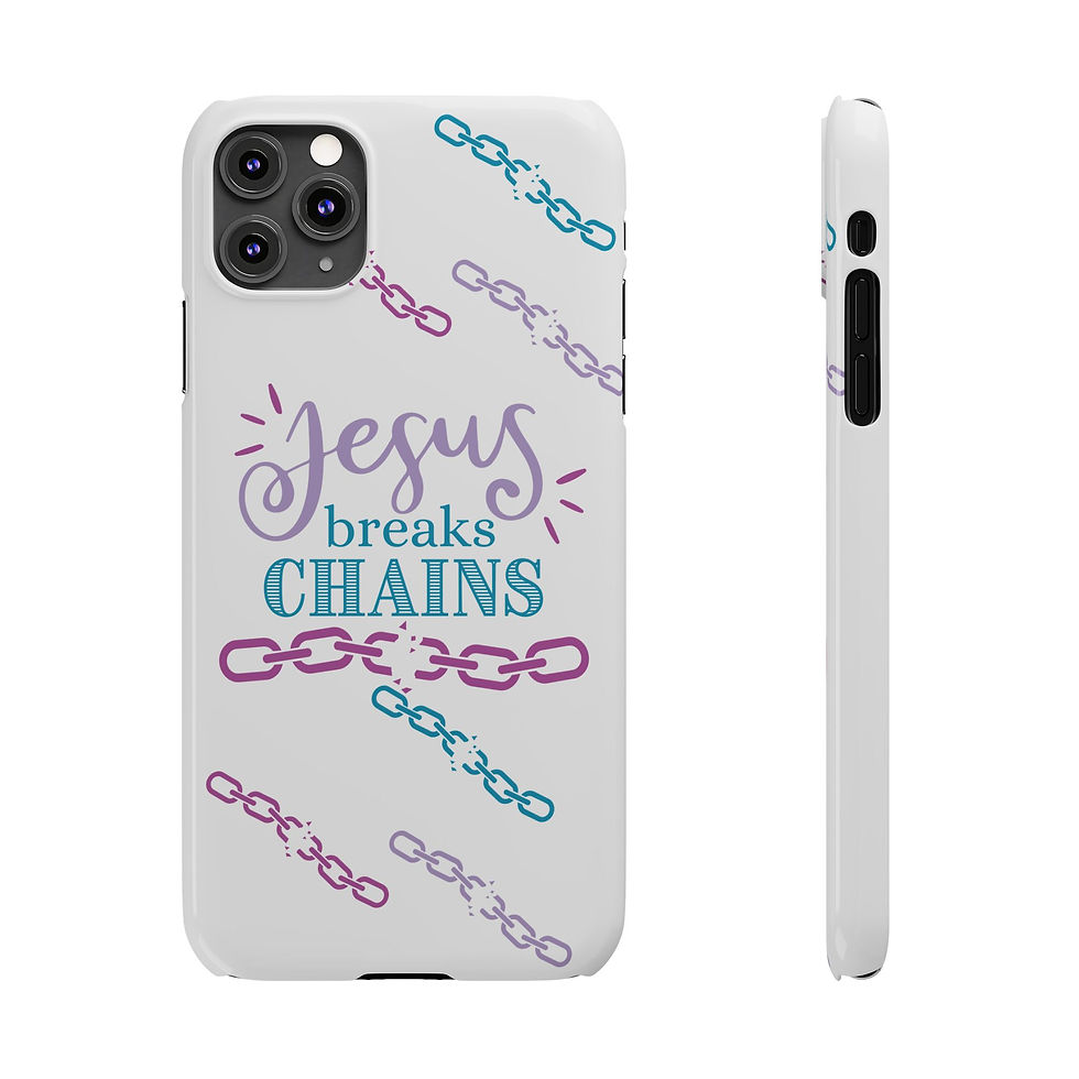 Thumbnail: Jesus Breaks Chains - Christian Cell Phone Case
