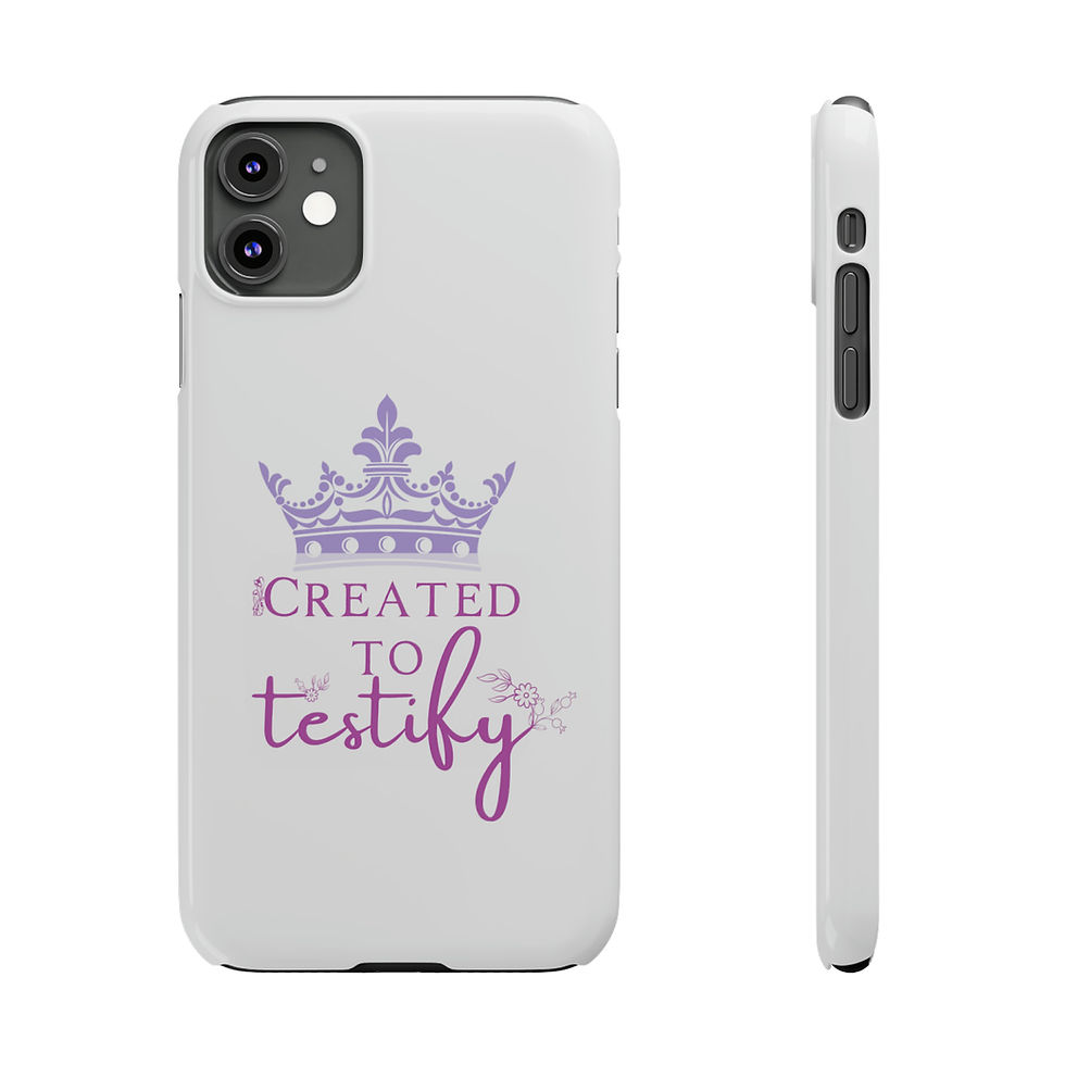 Thumbnail: Created to Testify - Christian Phone Case