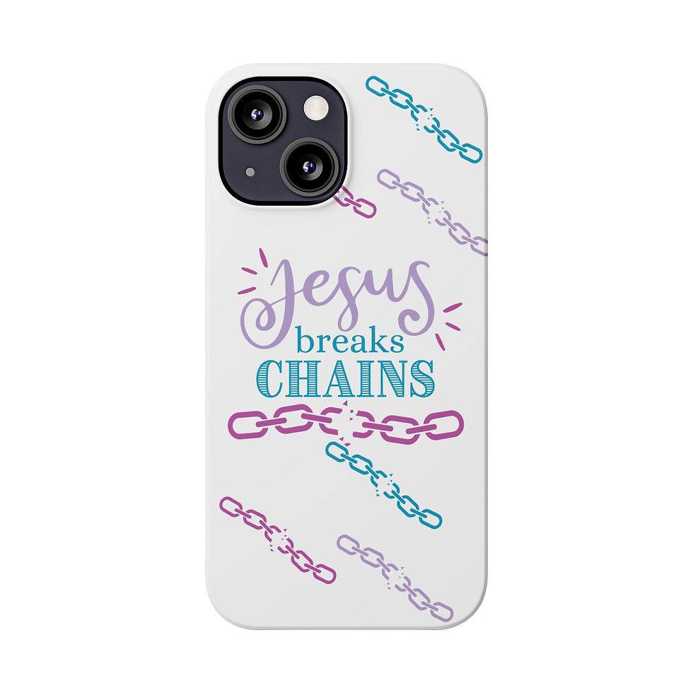 Thumbnail: Jesus Breaks Chains - Christian Cell Phone Case