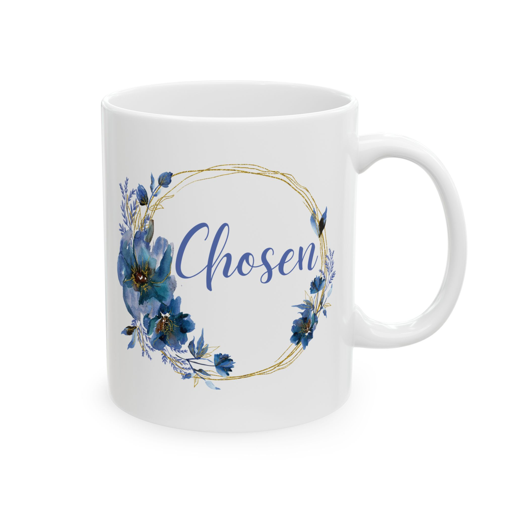 Chosen wreath - White Ceramic Mug