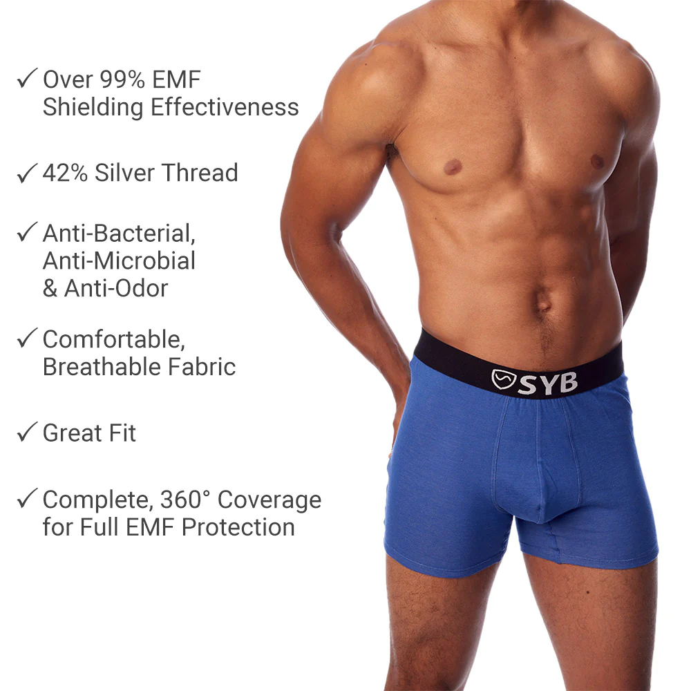 Shield Your Body EMF shielding Boxer Briefs Underwear Safer EMF