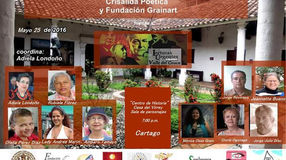 Afiche invitación al recital poético "Lecturas Urgentes"