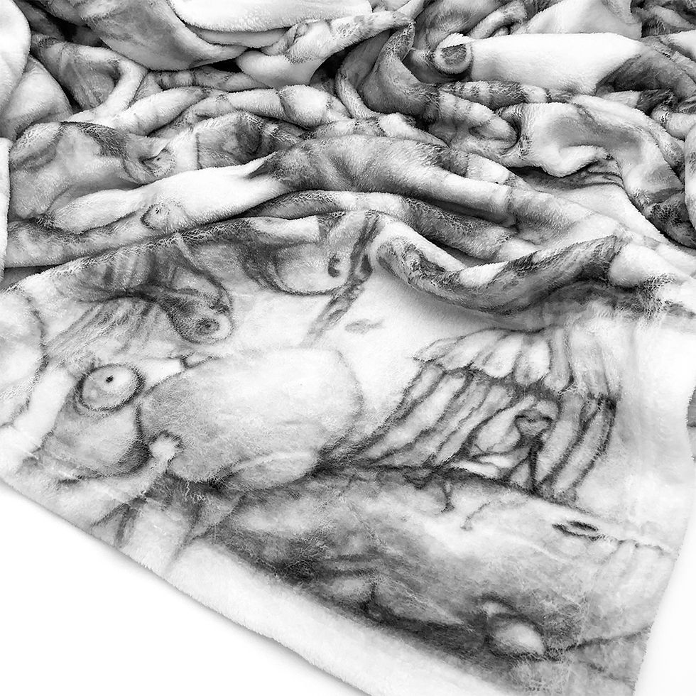 Thumbnail: Blanket full of silly Creatures