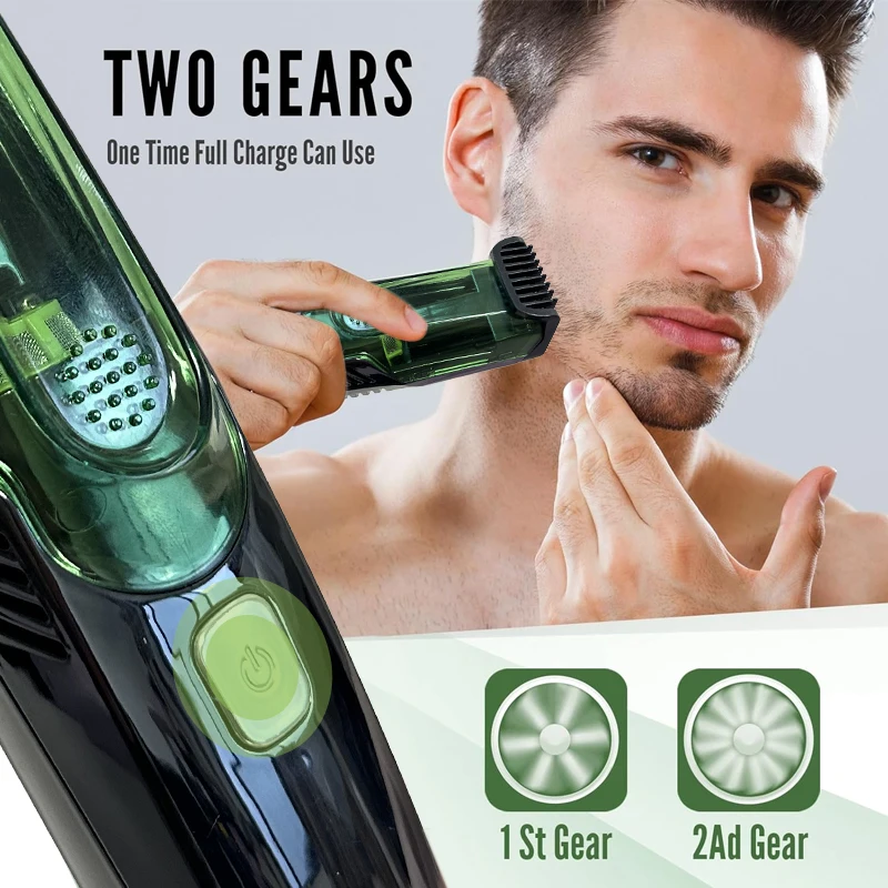 Thumbnail: Rechargeable Vacuum Men Beard Trimmer 