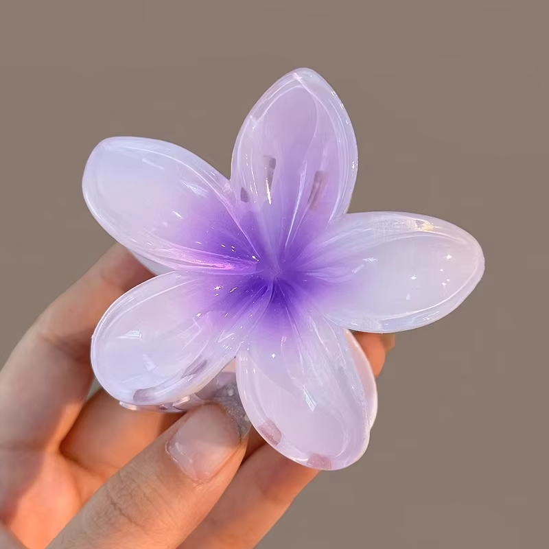 Thumbnail: Hawaiian Flower Large Hair Clips