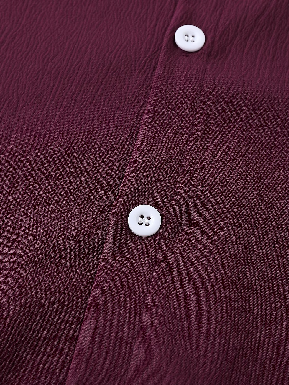 Thumbnail: Men's Short Sleeve Button down Henley Shirts