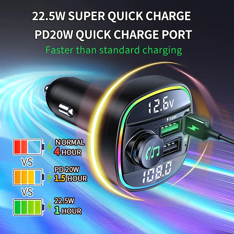 Thumbnail: Wireless Bluetooth FM Transmitter Adapter