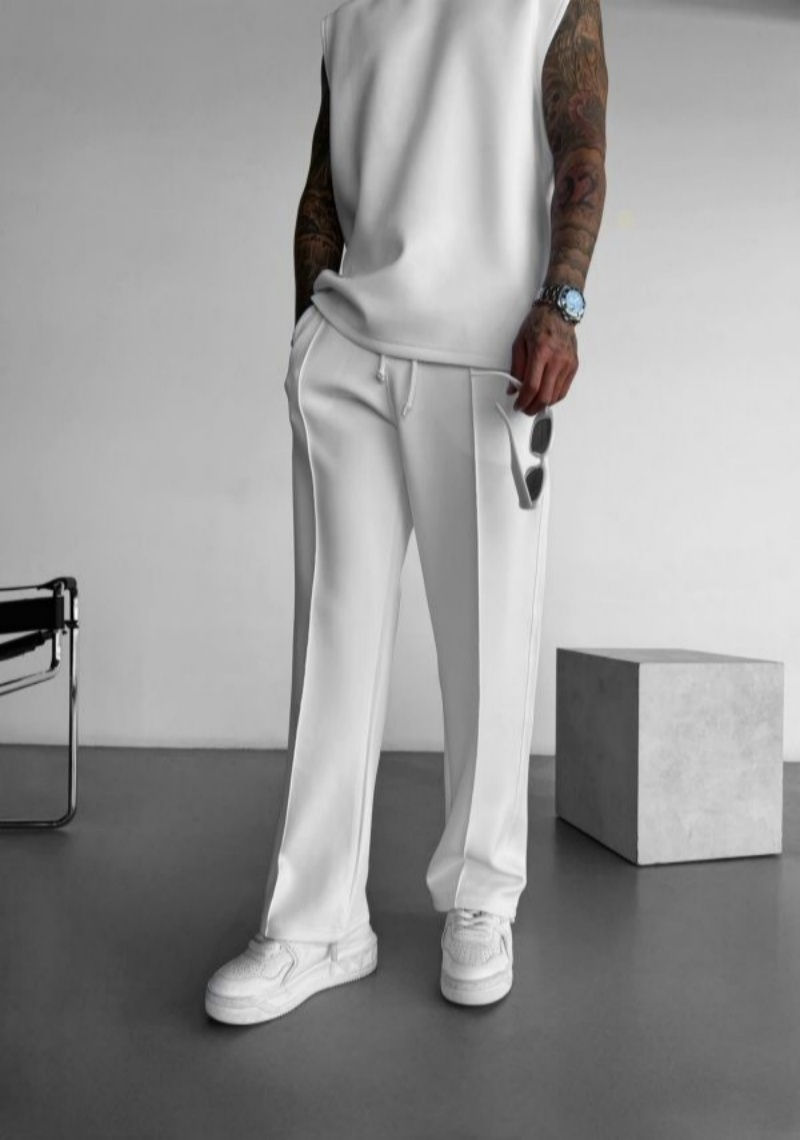 Thumbnail: Men's Casual Pants, Stylish and Comfortable Elastic Waist Drawstring 