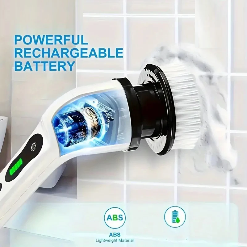 Thumbnail: Electric Cleaning Brush (Cordless) 10-In-1 Multifunctional Spin Scrubber 