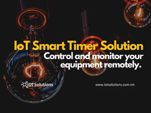 Control and monitor your equipment remotely with the IoT Smart Timer Solution.