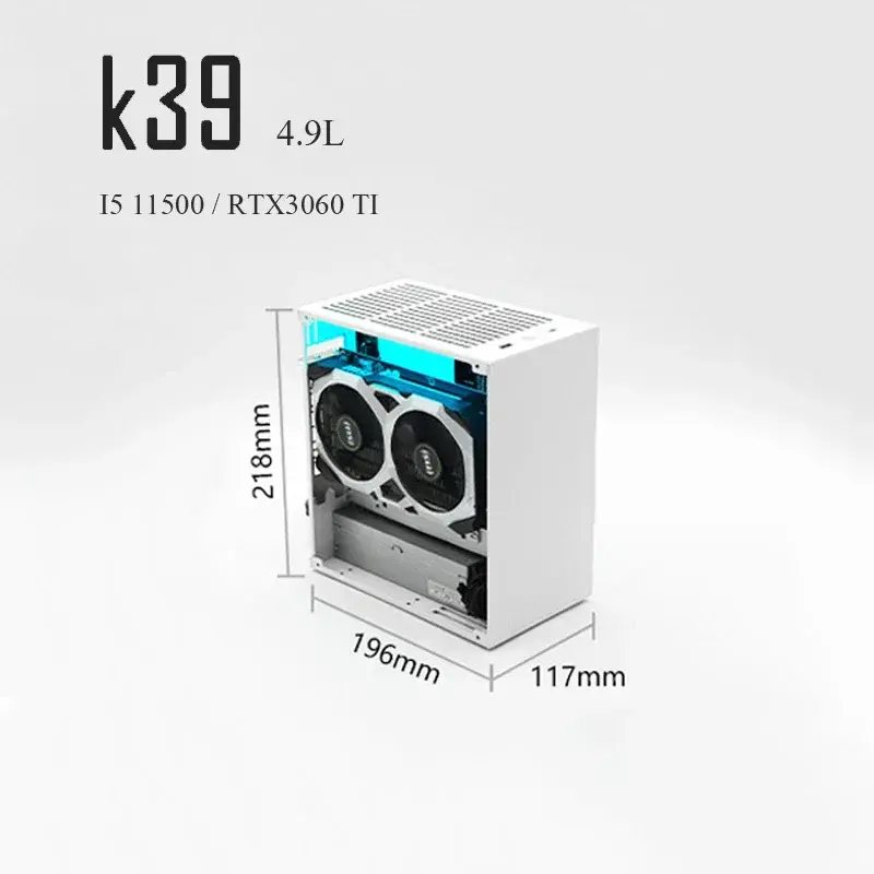 PC Case HTPC Safe Cabinet ITX MINI Frame SPCC for Graphics Card RTX 2070 1660