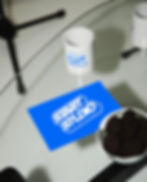 branded cue cards for podcast, presentations, live events