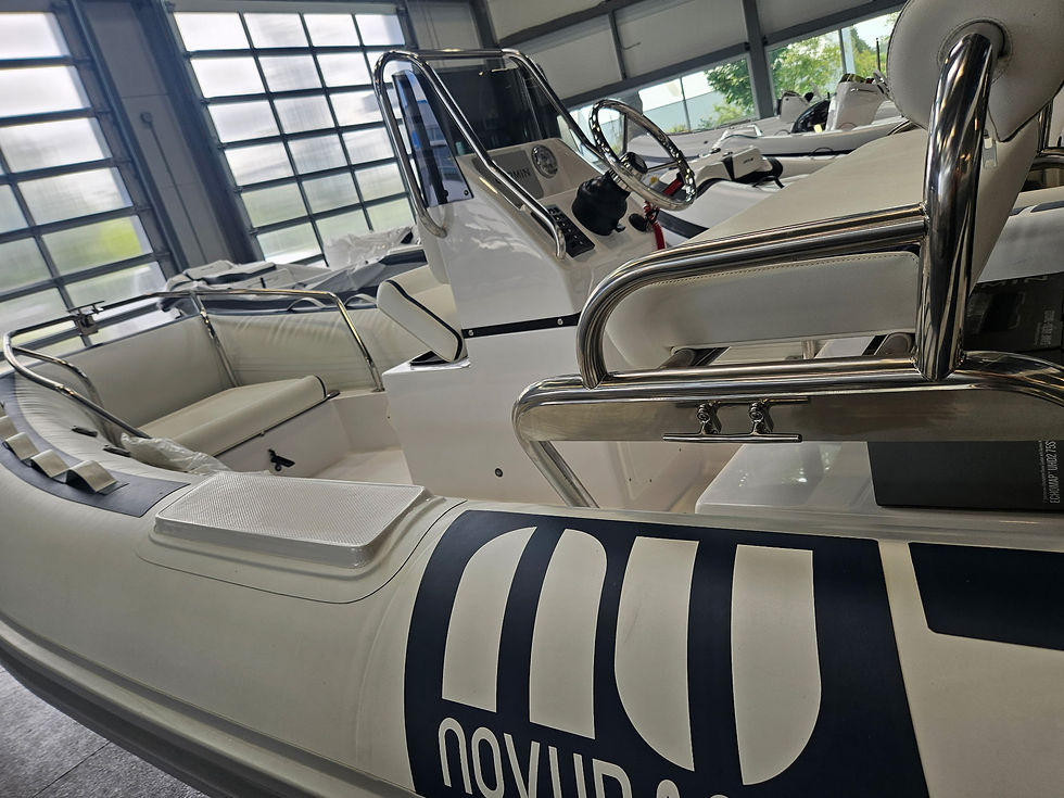 Thumbnail: 2023 Novurania Deluxe 460 / 90HP Mercury PKG - Blue Trim