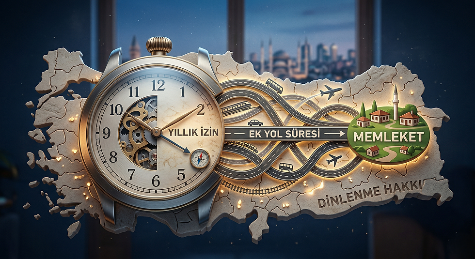 Yolda Geçen Sürelerin Yıllık İzinle İlişkisi-Yol ve Zaman