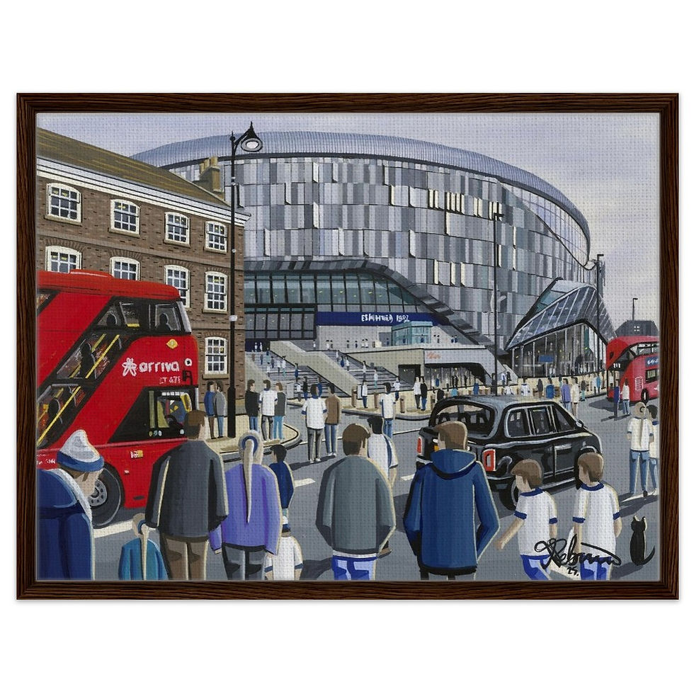 Thumbnail: Tottenham Spurs F.C. Football Framed Canvas Print. Stadium Wall Art Gift