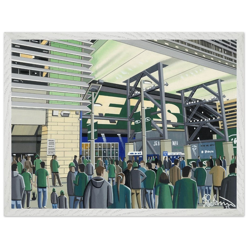 Thumbnail: New York JETS NFL Metlife  stadium framed art print canvas print poster printed ceramic mug by artist Andrew Robinson Andrew Robinson art  rugby NFL football soccer  stadium gifts art memorabilia andrewrobinsonart.com   stadium framed art print canvas print poster printed ceramic mug by artist Andrew Robinson Andrew Robinson art  rugby NFL football soccer  stadium gifts art memorabilia andrewrobinsonart.com  