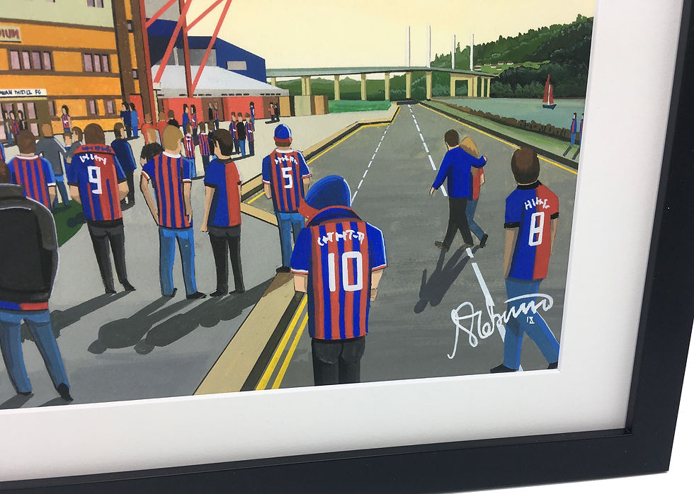Thumbnail: Inverness Caledonian Thistle FC Caledonian  football stadium. framed Poster art print. Ideal wall art football club F.C memorabilia gift for birthdays, Christmas, Father’s Day. Perfect addition to any home or office. By artist Andrew Robinson.