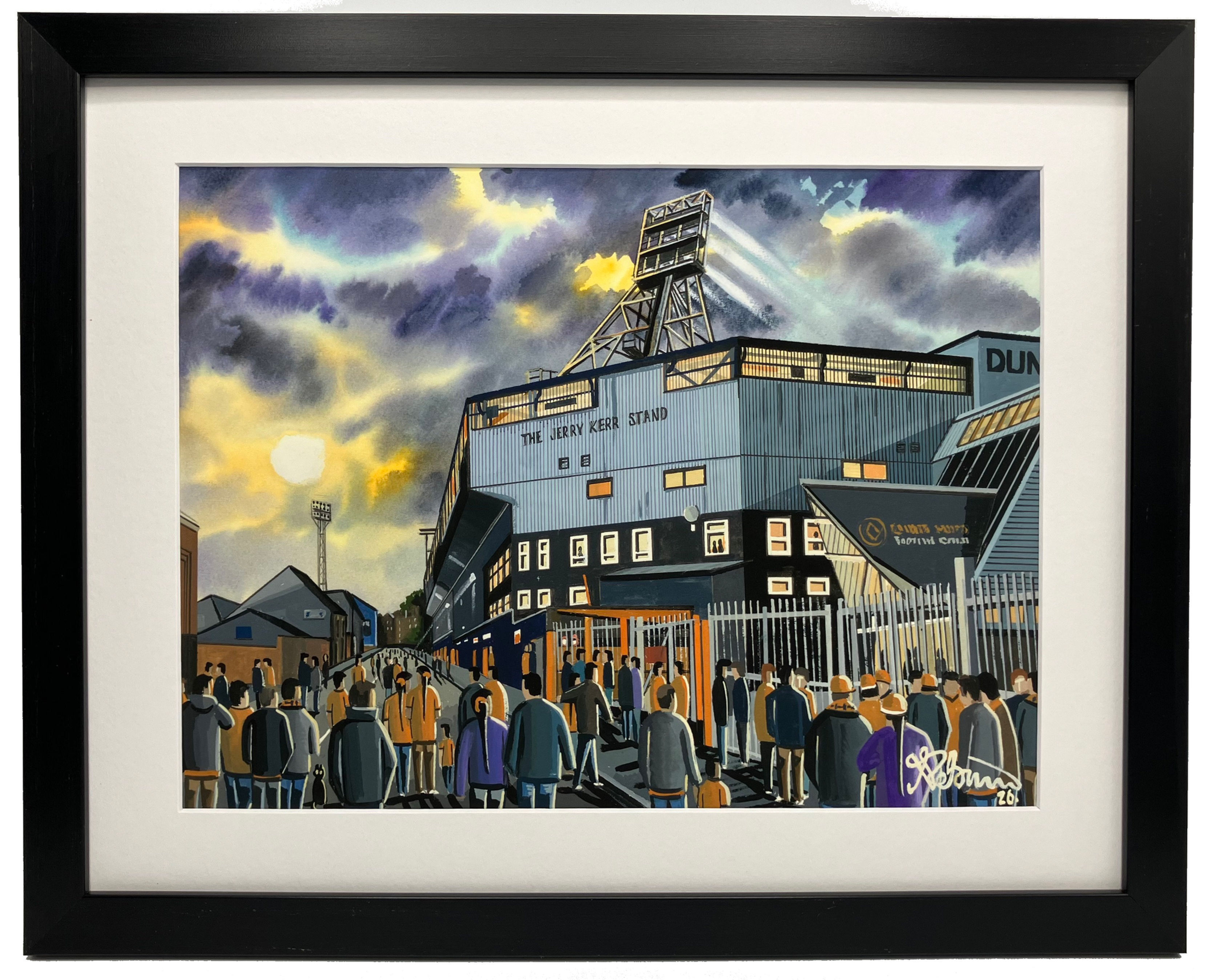 Dundee Utd F.C Football Framed Fine Art Print. Tannadice Park Stadium Art Print