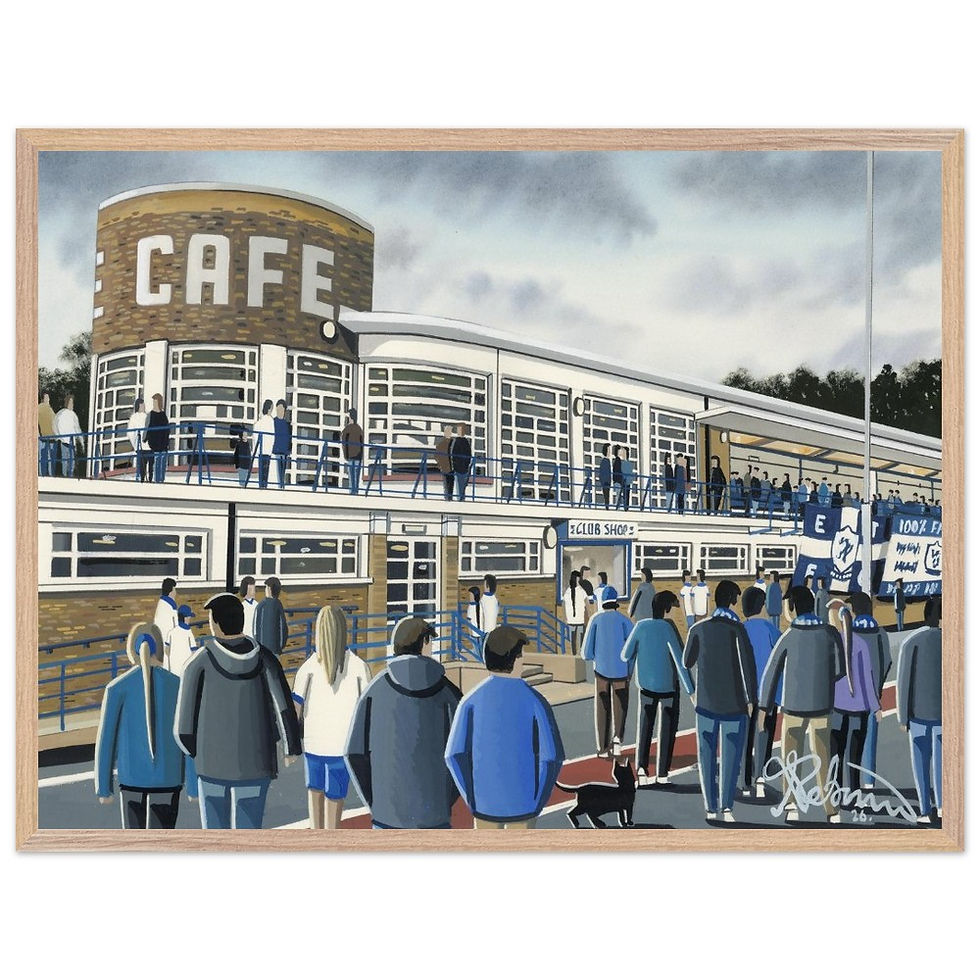 Thumbnail: Enfield Town FC. Football Framed Poster. Museum Quality Paper andrewrobinsonart.com