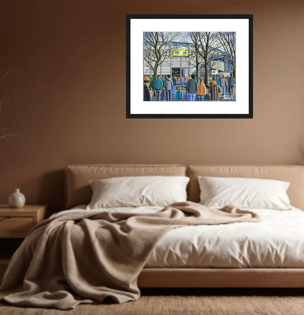 Thumbnail: Hull City AFC framed football club stadium fine art print by Andrew Robinson art andrewrobinsonart