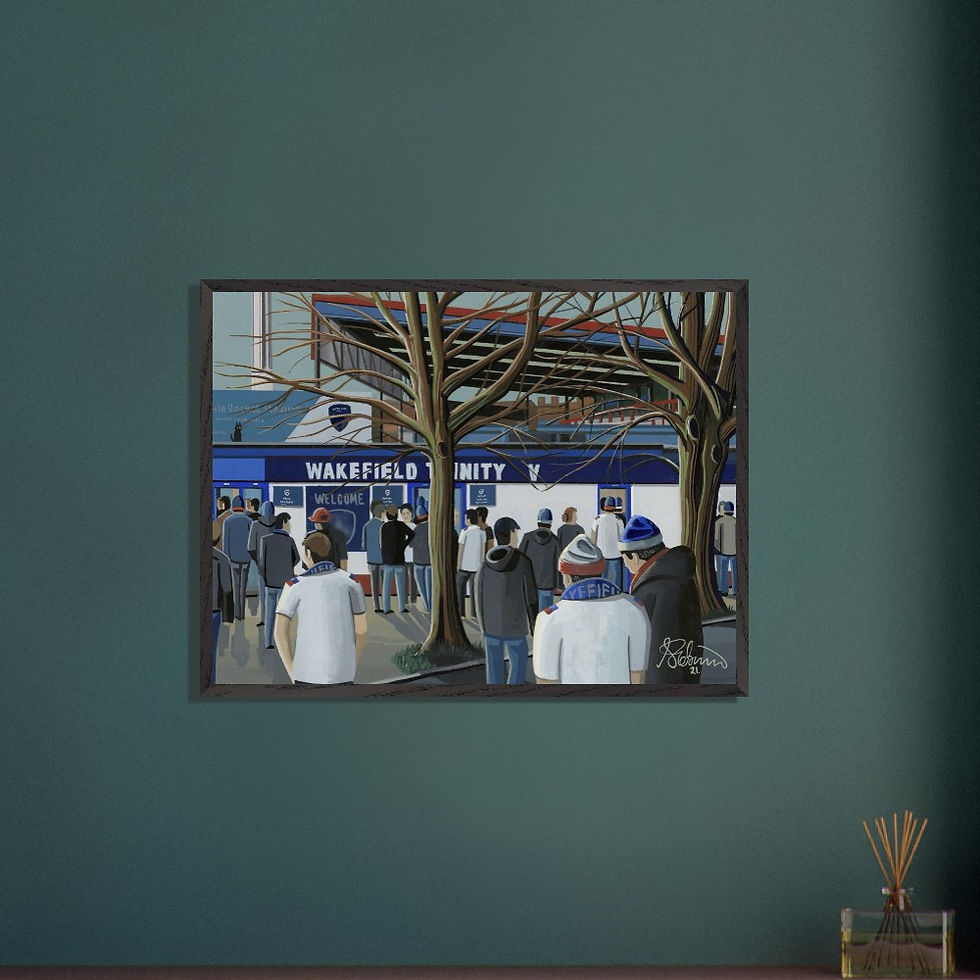 Thumbnail: Wakefield trinity framed art print canvas print poster 