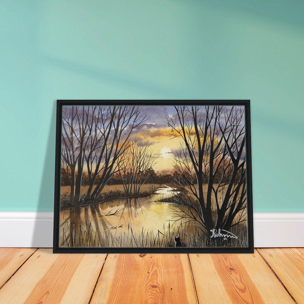 Thumbnail: Fenland Autumn Scene by artist Andrew Robinson andrewrobinsonart.com. Available in fine art print, poster, canvas prints and mugs etc