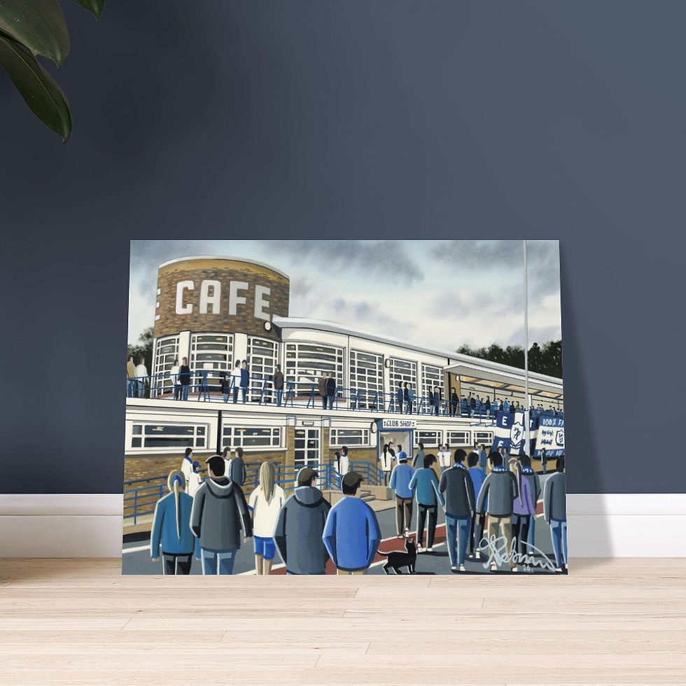Thumbnail: Enfield Town FC, Football Poster. Stadium Art Gift. Museum Quality Paper andrewrobinsonart.com