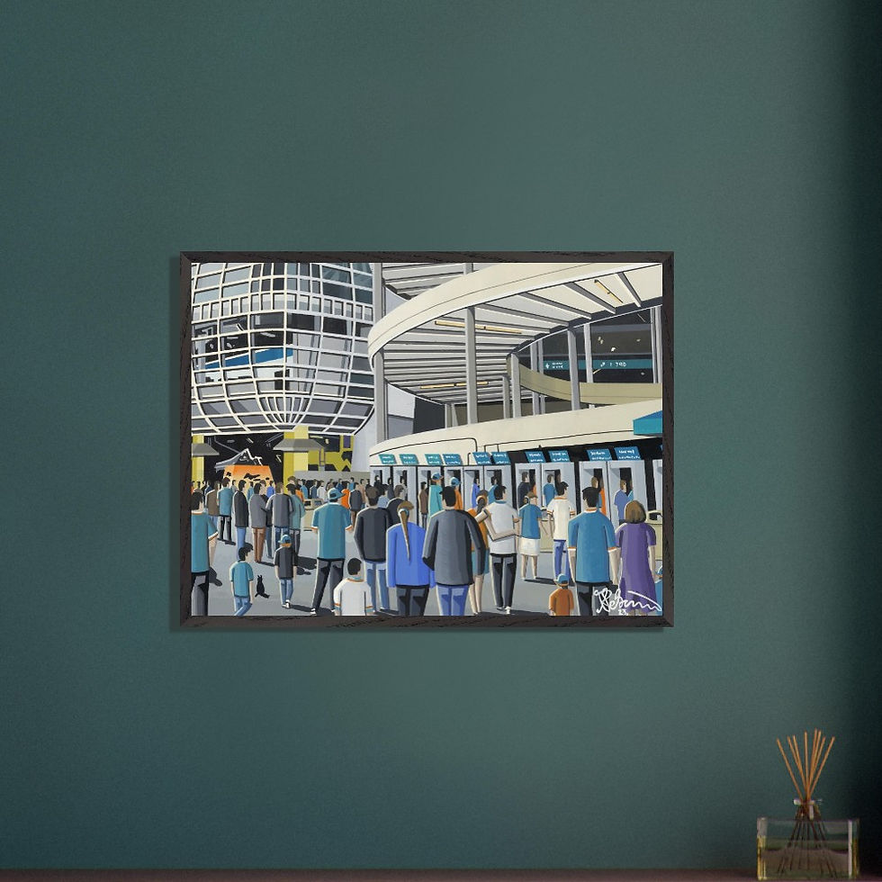Thumbnail: Miami Dolphins NFL Hardrock  stadium framed art print canvas print poster printed ceramic mug by artist Andrew Robinson Andrew Robinson art  rugby NFL football soccer  stadium gifts art memorabilia andrewrobinsonart.com  