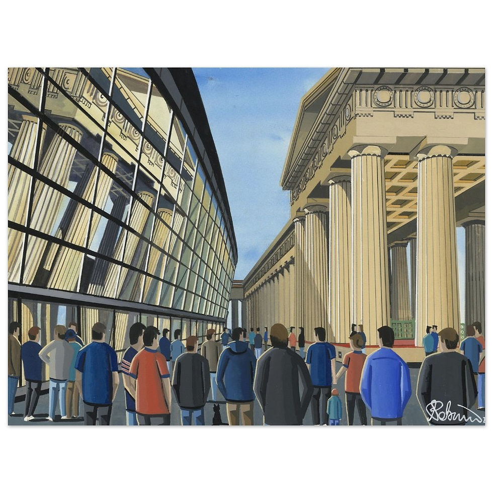 Thumbnail: Chicago Bears NFL art print by artist Andrew Robinson andrewrobinsonart andrewrobinsonart.com