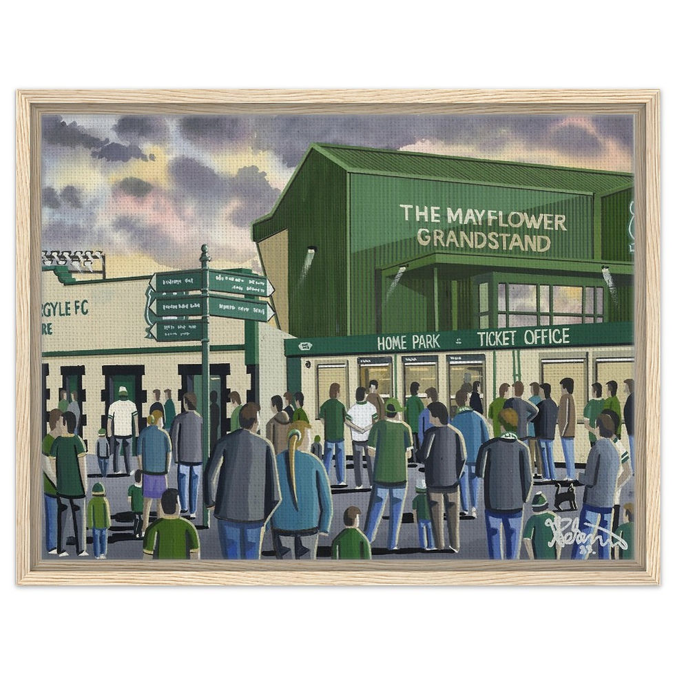 Thumbnail: Plymouth Argyle F.C Home Park Football Stadium By Artist Andrew Robinson andrewrobinsonart.com, framed Fine Art aPrints
Posters, Canvas Prints, Ceramic Mugs etc