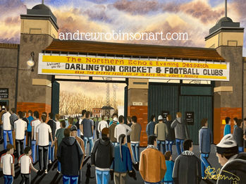 Darlington FC feethams andrewrobinsonart andrew robinson art andrew robinson artist footba