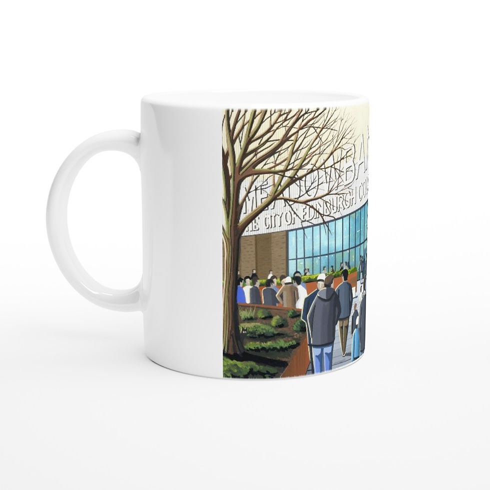 Edinburgh City F.C, Meadowbank Stadium White 11oz Ceramic Mug.