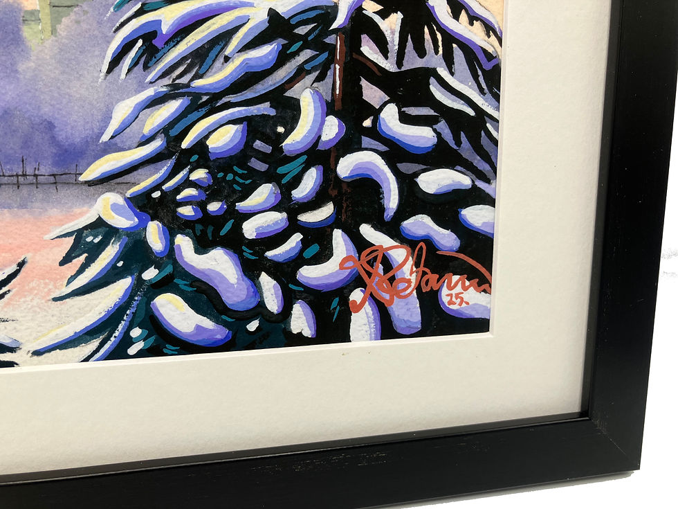 Thumbnail: St Ives, Cambridgeshire. All Saints Church Framed Art Print  Winter Scene