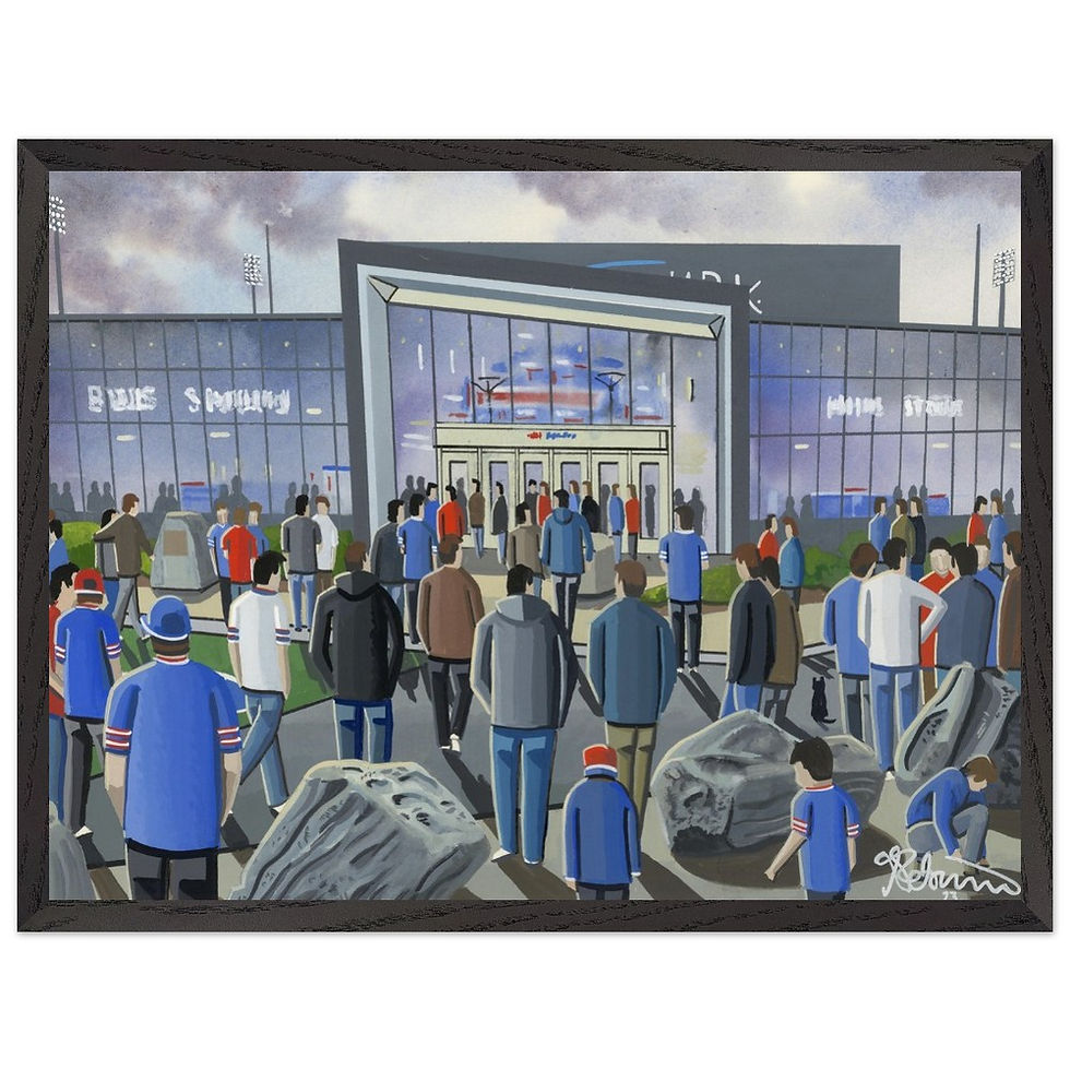 Thumbnail: Buffalo Bills NFL art print by artist Andrew Robinson andrewrobinsonart.com