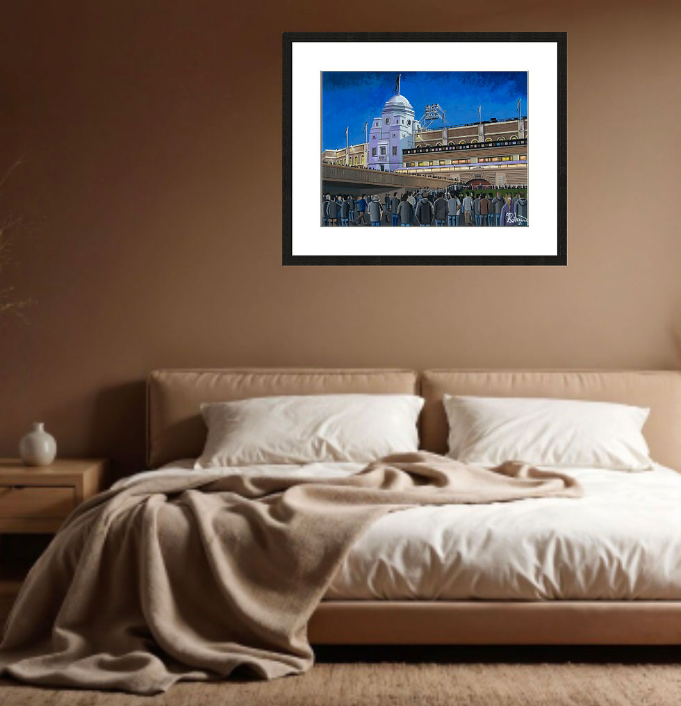 Thumbnail: England national team. Wembley Retro football stadium. Ready to hang framed & mount art print. Ideal wall art football club F