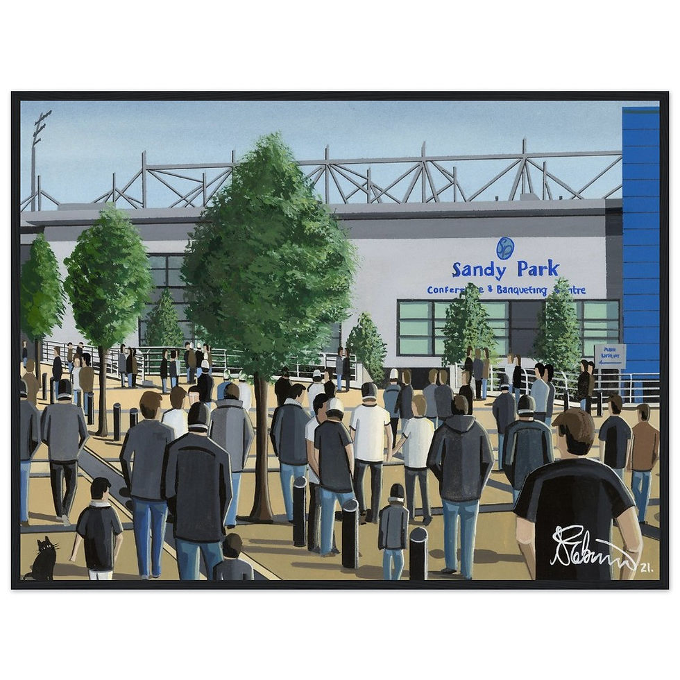 Exeter Chiefs Sandy Park stadium Rugby union framed art print canvas print poster printed ceramic mug by artist Andrew Robinson Andrew Robinson art rugby NFL football soccer stadium gifts art memorabilia andrewrobinsonart.com stadium framed art print canvas print poster printed ceramic mug by artist Andrew Robinson Andrew Robinson art rugby NFL football soccer stadium gifts art memorabilia andrewrobinsonart.com