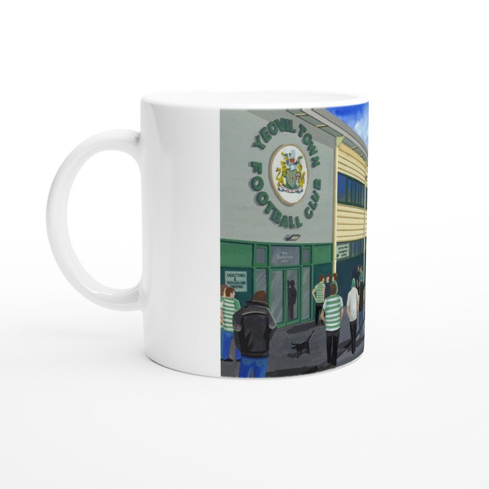 Yeovil Town F.C Football 11oz Ceramic Mug. Stadium Art Gift.