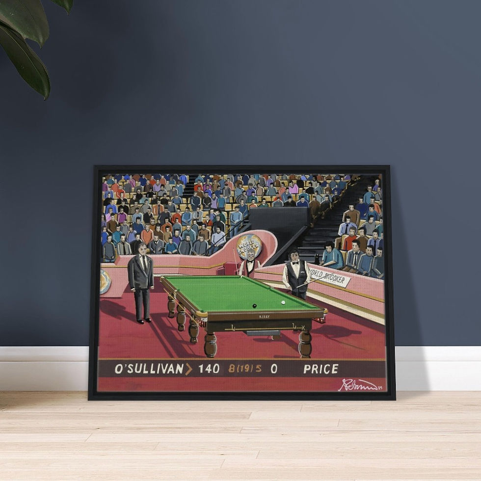 Thumbnail: Snooker Fastest 147 By Ronnie O'Sullivan 1997. Wall Art Framed Canvas Art Print
